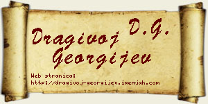 Dragivoj Georgijev vizit kartica